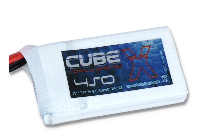 SLS X-CUBE 450mAh 2S1P 7,4V 30C/60C SLS X-CUBE 450mAh 2S1P 7,4V 30C/60C