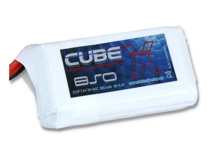 SLS X-CUBE 850mAh 2S1P 7,4V 30C/60C