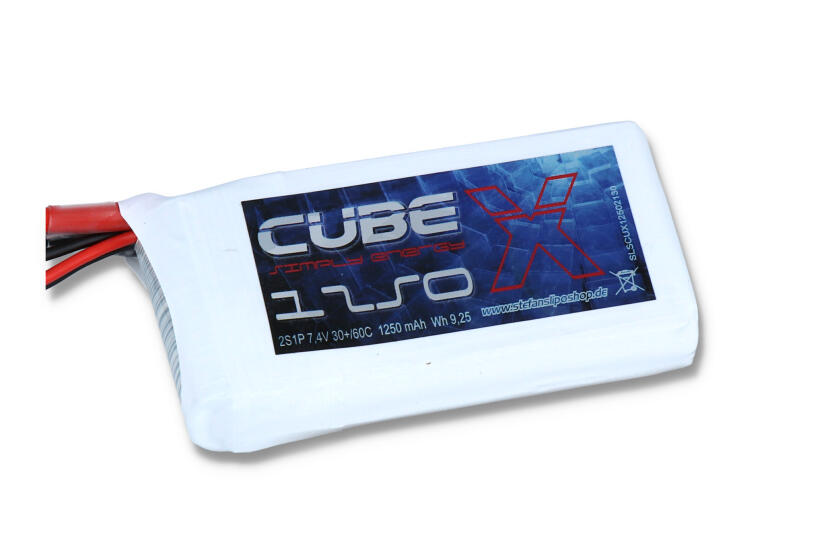 SLS X-CUBE 1250mAh 2S1P 7,4V 30C/60C