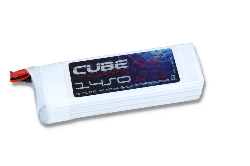 SLS X-CUBE 1450mAh 6S1P 22,2V 30C/60C SLS X-CUBE 1450mAh 6S1P 22,2V 30C/60C