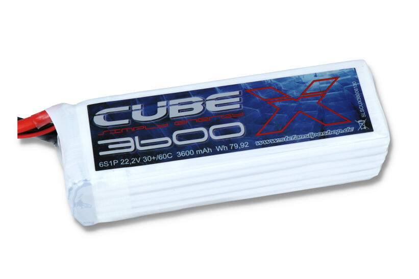 SLS X-CUBE 3600mAh 6S1P 22,2V 30C/60C SLS X-CUBE 3600mAh 6S1P 22,2V 30C/60C