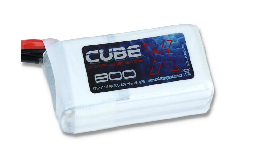 SLS X-CUBE 800mAh 3S1P 11,1V 40C/80C