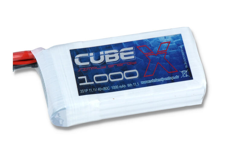 SLS X-CUBE 1000mAh 3S1P 11,1V 40C/80C