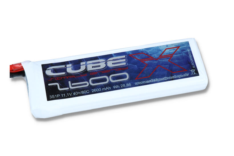 SLS X-CUBE 2600mAh 3S1P 11,1V 40C/80C SLS X-CUBE 2600mAh 3S1P 11,1V 40C/80C