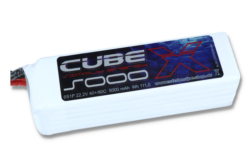 SLS X-CUBE 5000mAh 6S1P 22,2V 40C/80C SLS X-CUBE 5000mAh 6S1P 22,2V 40C/80C