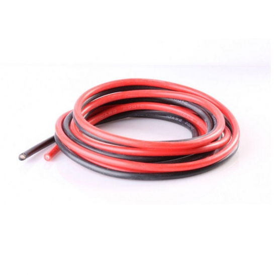 SLS silikone cable 2,6 mm² black 1,0 meters
